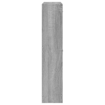 Shoe Cabinet Grey Sonoma 59x17x81 cm Engineered Wood