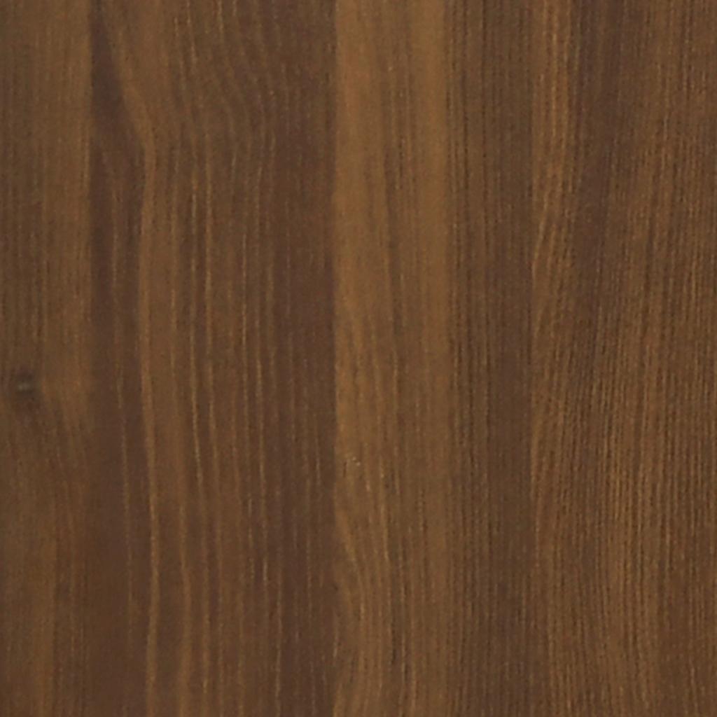 Shoe Cabinet Brown Oak 59x17x81 cm Engineered Wood