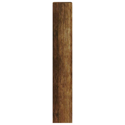Shoe Cabinet Smoked Oak 63x24x147 cm Engineered Wood