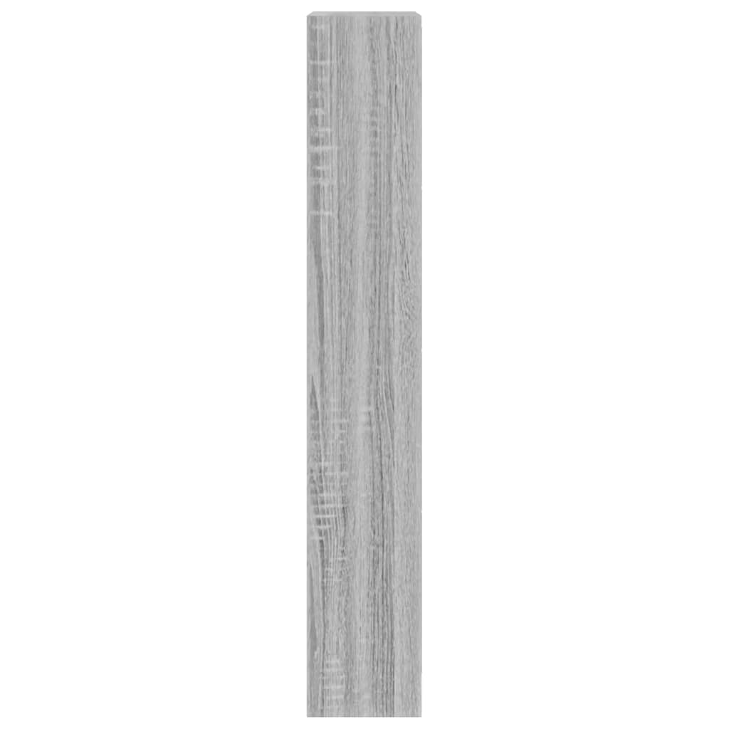 Shoe Cabinet Grey Sonoma 63x24x147 cm Engineered Wood