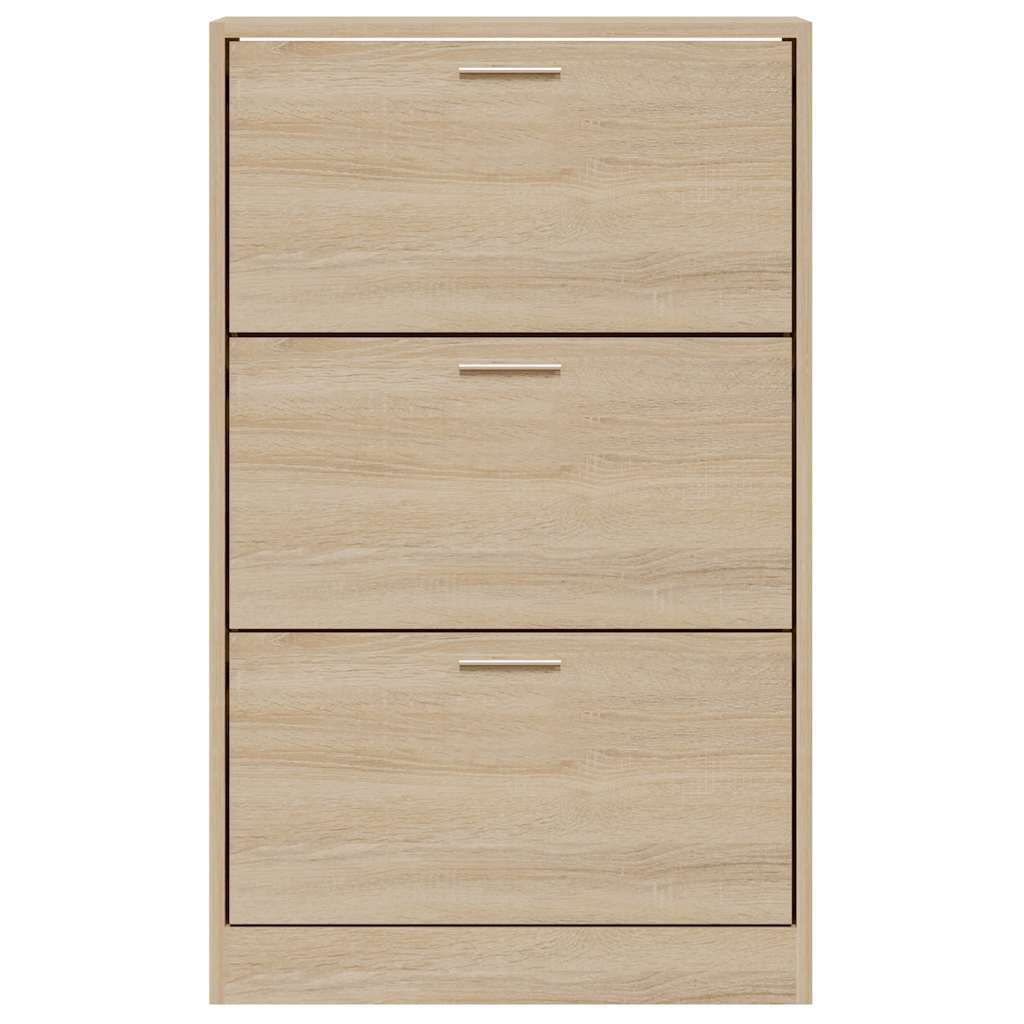 Shoe Cabinet Sonoma Oak 63x24x103 cm Engineered Wood