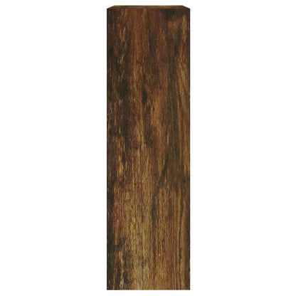 Shoe Cabinet Smoked Oak 63x24x81 cm Engineered Wood
