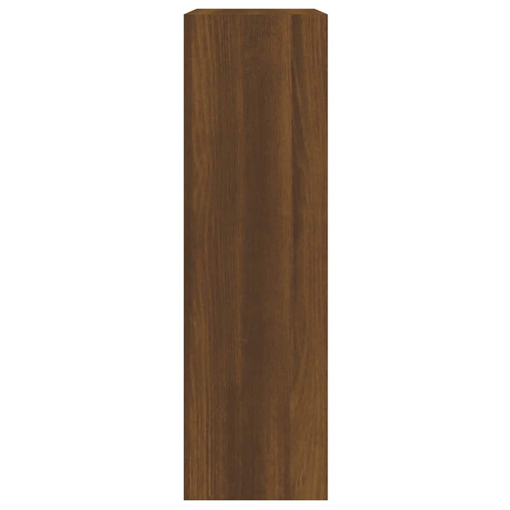 Shoe Cabinet Brown Oak 63x24x81 cm Engineered Wood
