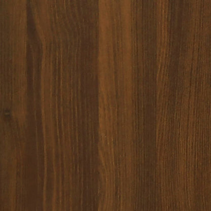 Shoe Cabinet Brown Oak 63x24x81 cm Engineered Wood