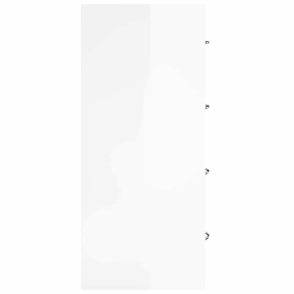 Sideboard with 4 Drawers 60x30,5x71 cm High Gloss White