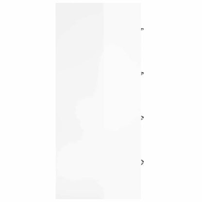 Sideboard with 4 Drawers 60x30,5x71 cm High Gloss White
