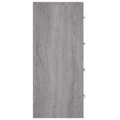 Sideboard with 4 Drawers 60x30,5x71 cm Grey Sonoma