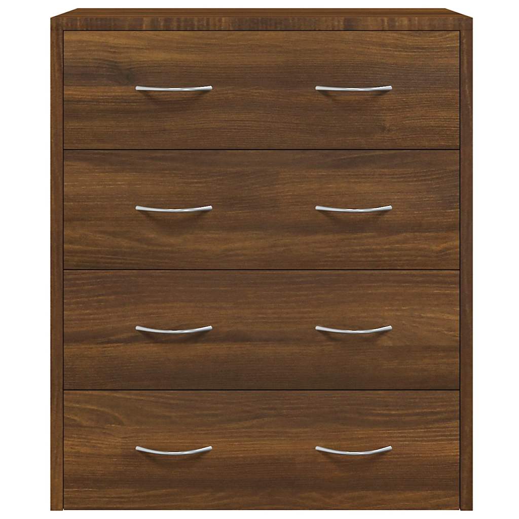 Sideboard with 4 Drawers 60x30,5x71 cm Brown Oak