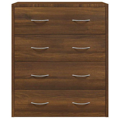 Sideboard with 4 Drawers 60x30,5x71 cm Brown Oak