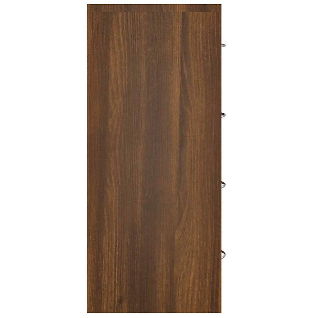 Sideboard with 4 Drawers 60x30,5x71 cm Brown Oak