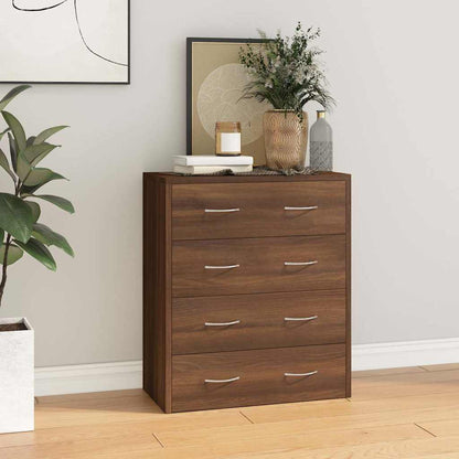 Sideboard with 4 Drawers 60x30,5x71 cm Brown Oak