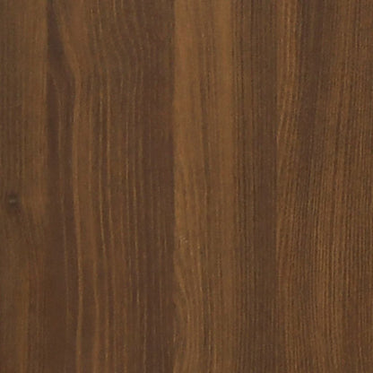 Bedside Cabinets 2 pcs with Drawer Brown Oak