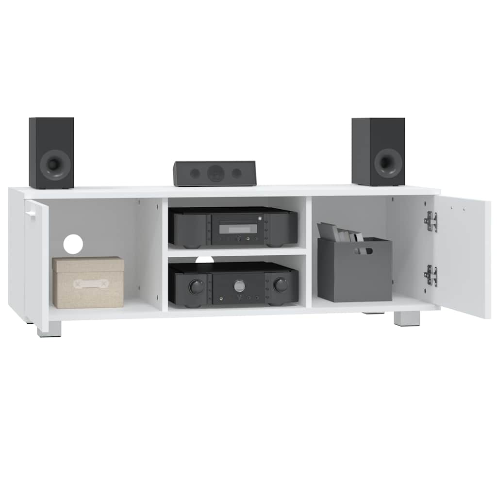 TV Cabinet White 120x40,5x35 cm Engineered Wood