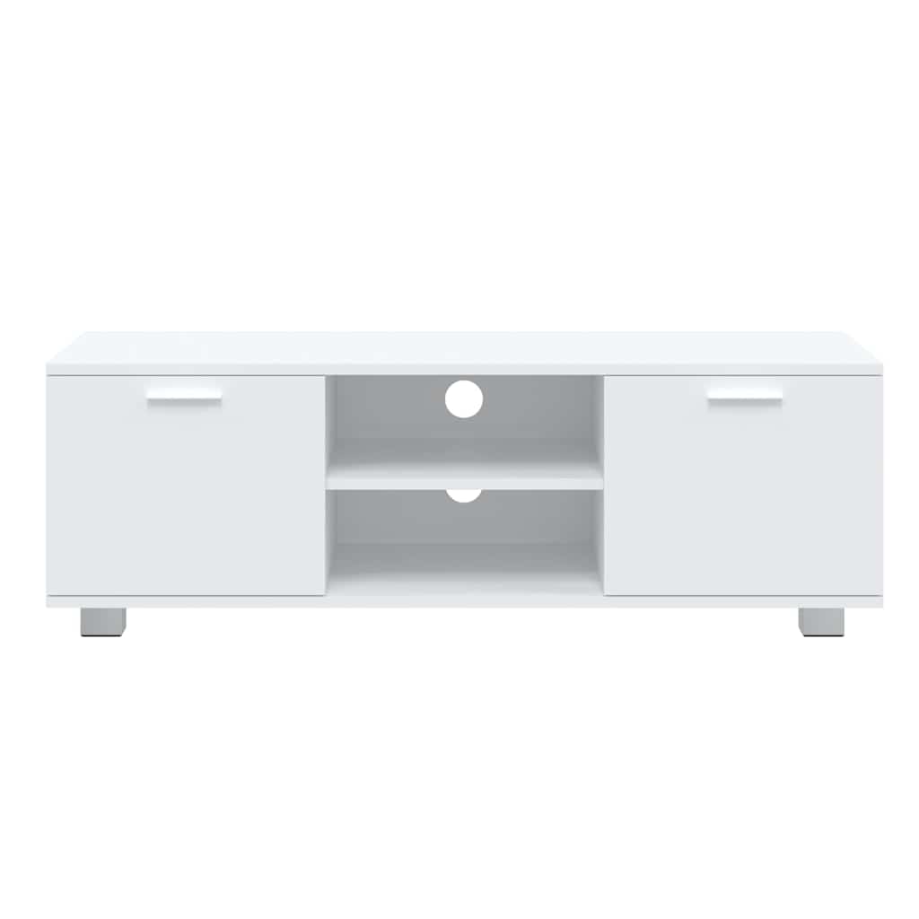 TV Cabinet White 120x40.5x35 cm Engineered Wood