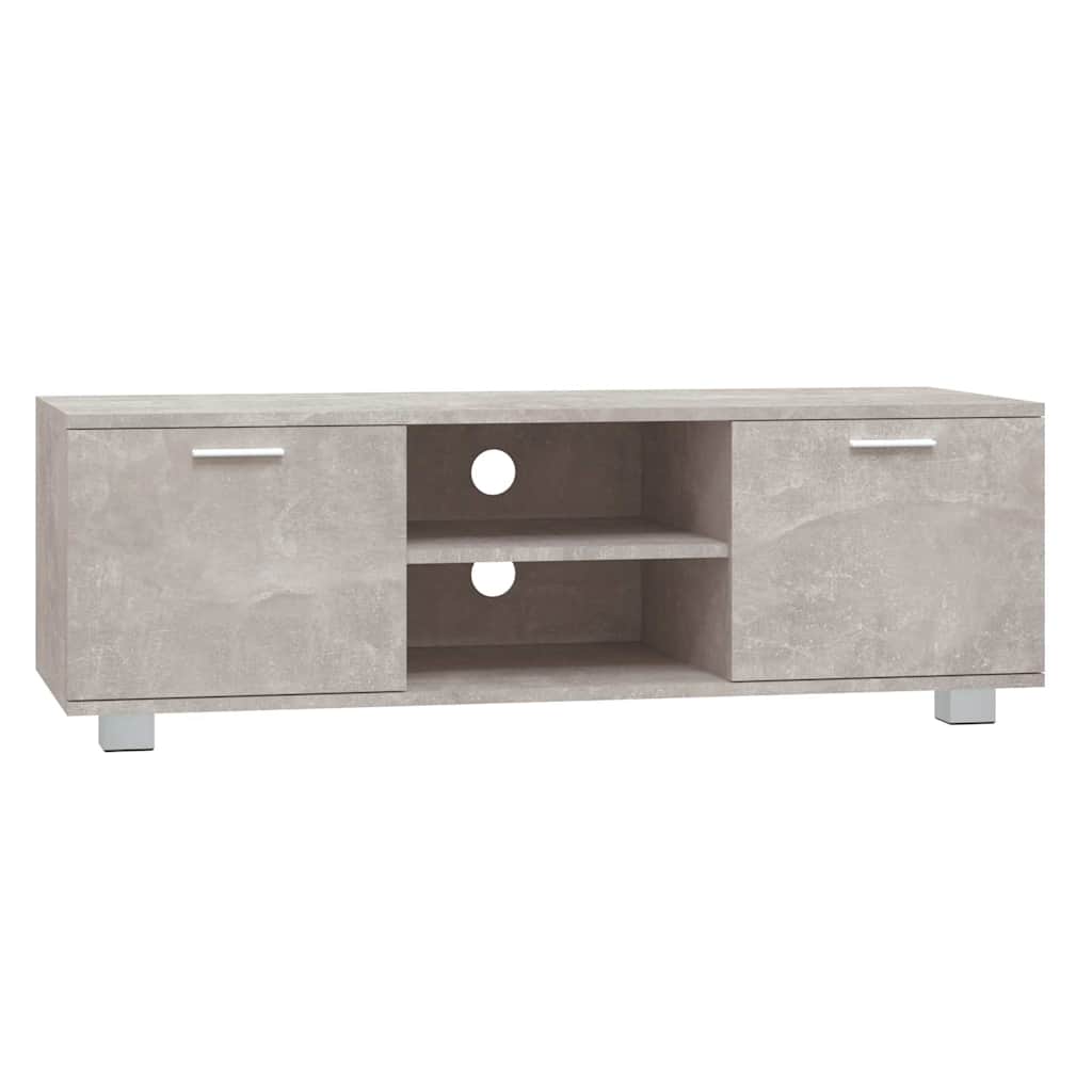 TV Cabinet Concrete Grey 120x40,5x35 cm Engineered Wood
