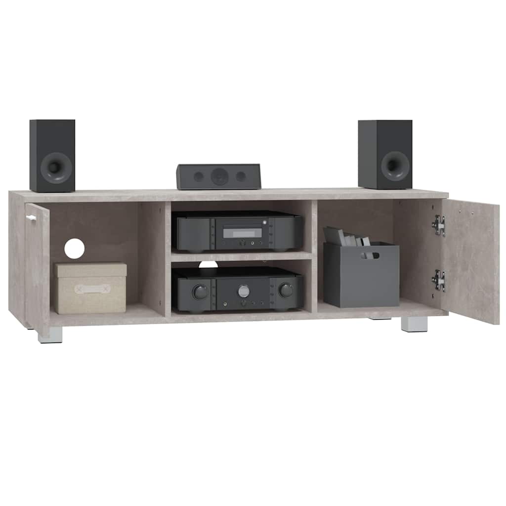 TV Cabinet Concrete Grey 120x40,5x35 cm Engineered Wood