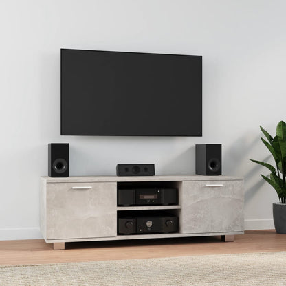TV Cabinet Concrete Grey 120x40.5x35 cm Engineered Wood