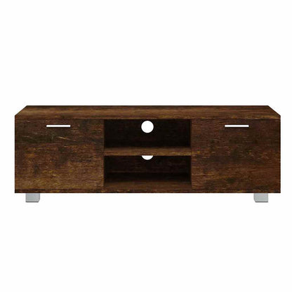 TV Cabinet Smoked Oak 120x40,5x35 cm Engineered Wood