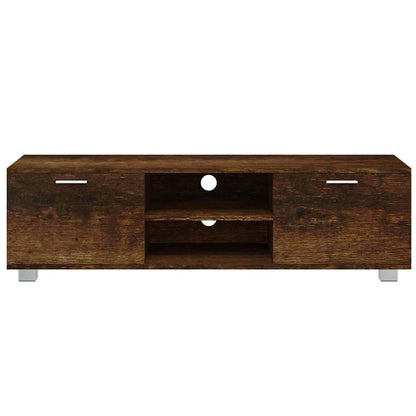 TV Cabinet Smoked Oak 140x40,5x35 cm Engineered Wood