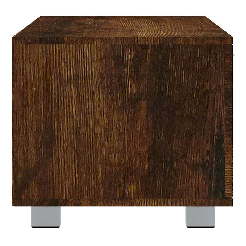 TV Cabinet Smoked Oak 140x40,5x35 cm Engineered Wood