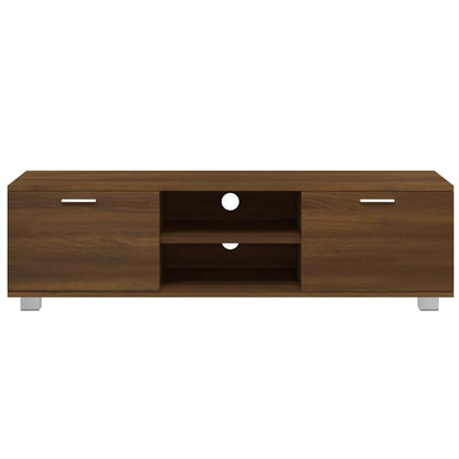 TV Cabinet Brown Oak 140x40,5x35 cm Engineered Wood