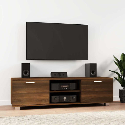 TV Cabinet Brown Oak 140x40,5x35 cm Engineered Wood