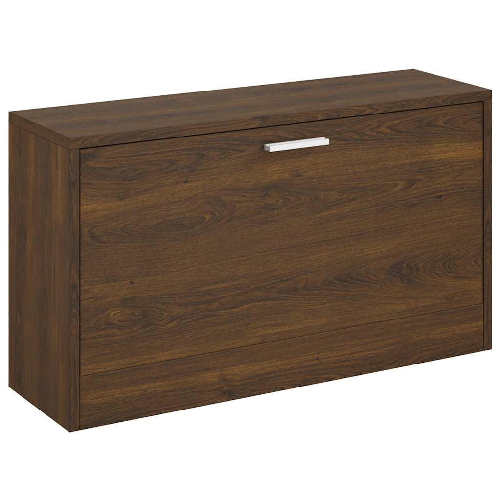 Shoe Bench Brown Oak 80x24x45 cm Engineered Wood