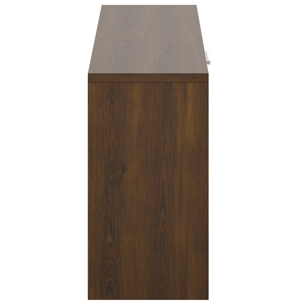 Shoe Bench Brown Oak 80x24x45 cm Engineered Wood