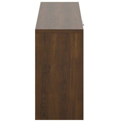 Shoe Bench Brown Oak 80x24x45 cm Engineered Wood