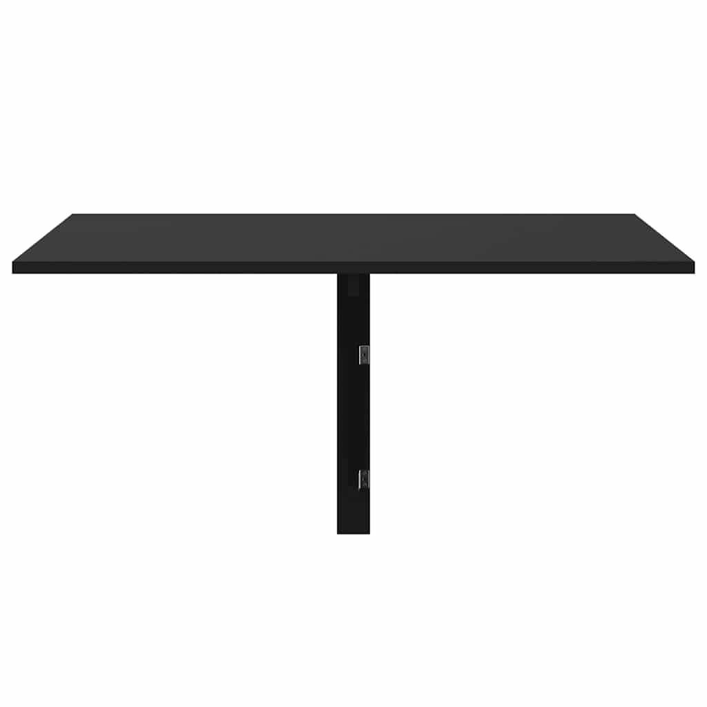 Folding Wall Table Black 100x60x56 cm Engineered Wood