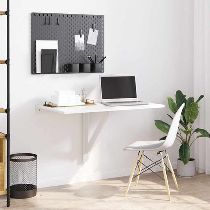 Folding Wall Table High Gloss White 100x60x56 cm Engineered Wood