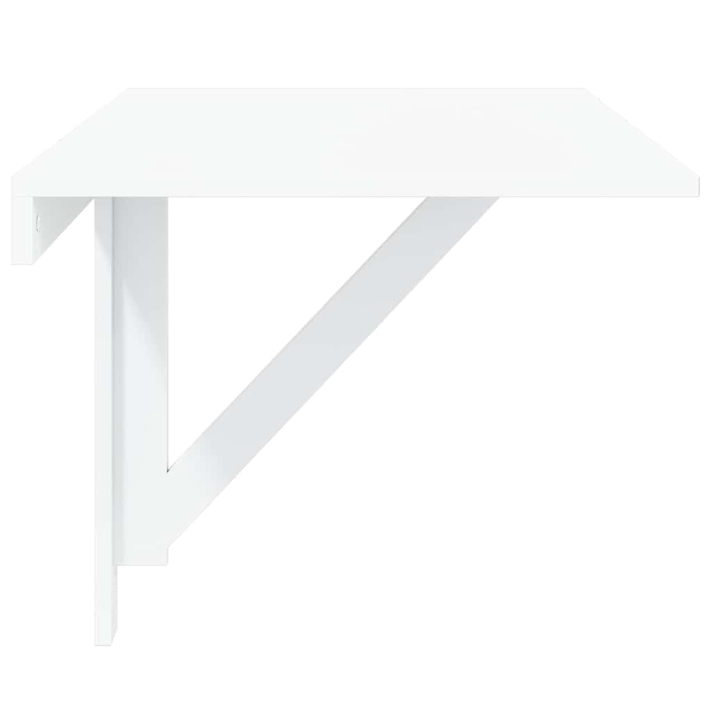 Folding Wall Table High Gloss White 100x60x56 cm Engineered Wood