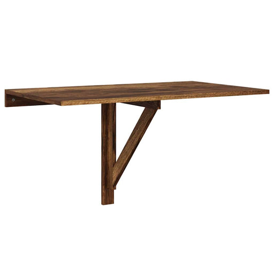 Folding Wall Table Smoked Oak 100x60x56 cm Engineered Wood