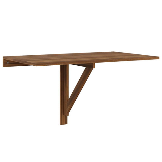 Folding Wall Table Brown Oak 100x60x56 cm Engineered Wood