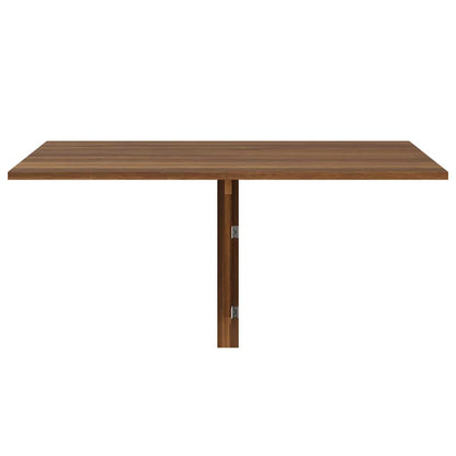 Folding Wall Table Brown Oak 100x60x56 cm Engineered Wood