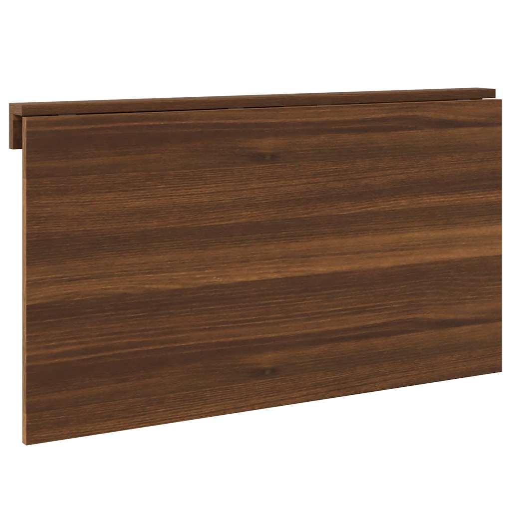 Folding Wall Table Brown Oak 100x60x56 cm Engineered Wood