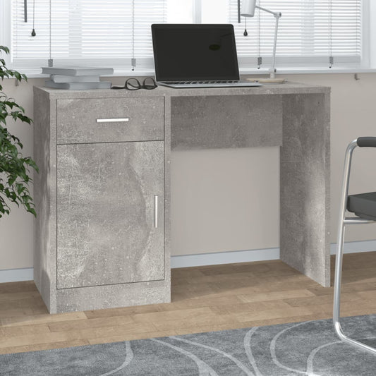 Desk | Concrete Grey | Engineered Wood | 100cm x 40cm x 73cm | Desk