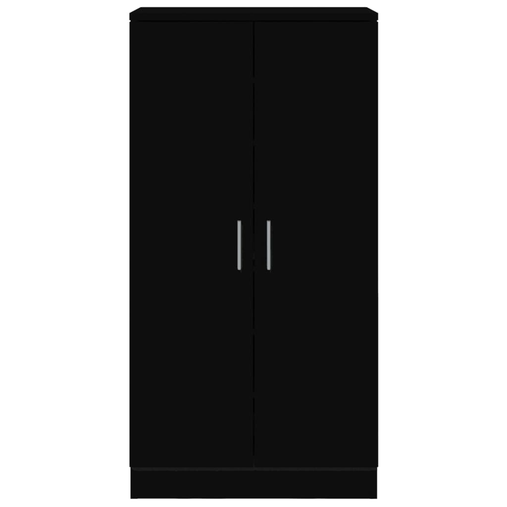 Shoe Cabinet Black 55x35x108 cm Engineered wood