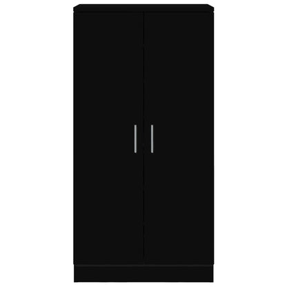 Shoe Cabinet Black 55x35x108 cm Engineered wood