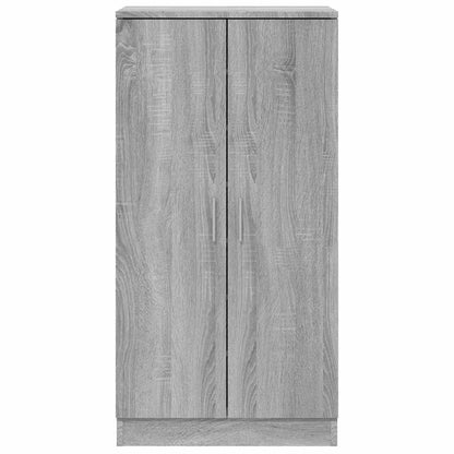 Shoe Cabinet Grey Sonoma 55x35x108 cm Engineered Wood