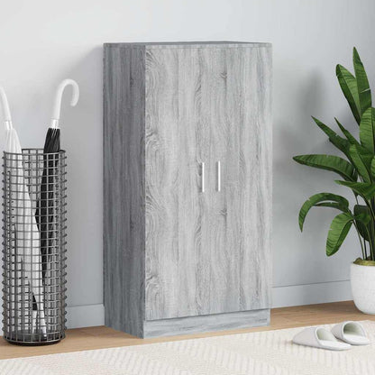 Shoe Cabinet Grey Sonoma 55x35x108 cm Engineered Wood