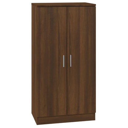 Shoe Cabinet Brown Oak 55x35x108 cm Engineered Wood