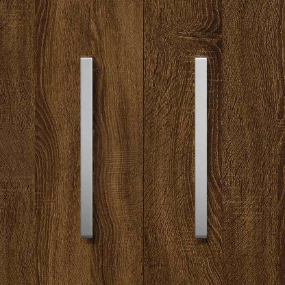 Shoe Cabinet Brown Oak 55x35x108 cm Engineered Wood