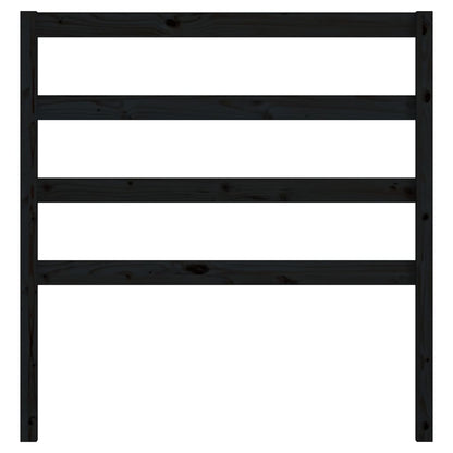 Bed Headboard | Black | Solid pine wood | Suitable for double bed