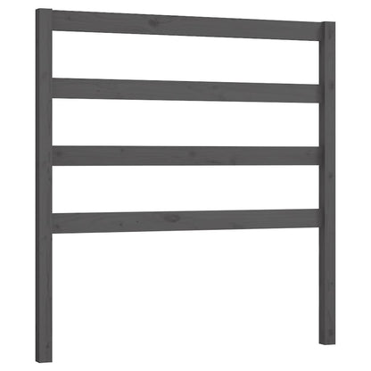 Bed Headboard | Grey | Solid pine wood | Medium | Decorative Inlays