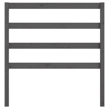 Bed Headboard | Grey | Solid pine wood | Medium | Decorative Inlays