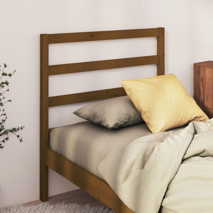 Bed Headboard Honey Brown 106x4x100 cm Solid Wood Pine
