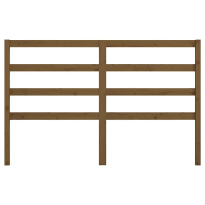 Bed Headboard Honey Brown 126x4x100 cm Solid Wood Pine