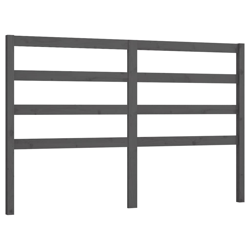 Bed Headboard | Grey | Solid Pine Wood | Medium | Bed Headboard