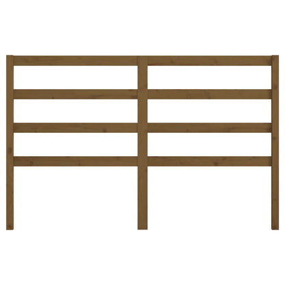 Bed Headboard | Honey Brown | Solid Pine Wood | 156x4x100 cm | Durable